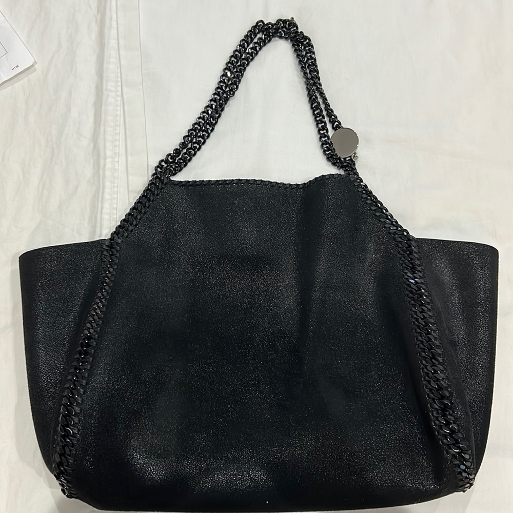 Stella McCartney Falabella reversible tote bag with black chain